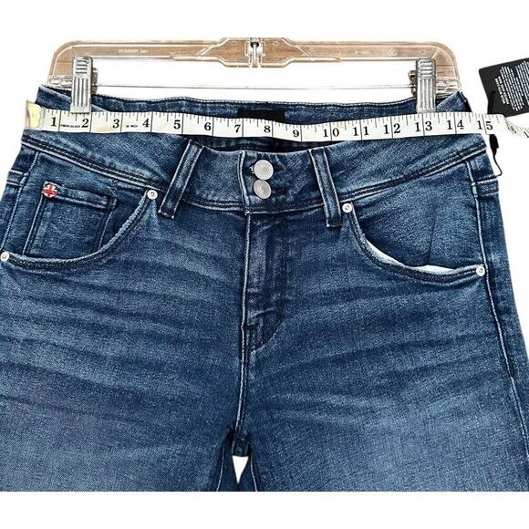 Hudson Beth Baby Boot-Cut Jeans 28” Blue Mid-Rise Flap Pockets NEW $195 - Picture 3 of 12